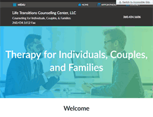 Tablet Screenshot of lifetransitionscounselingcenter.net